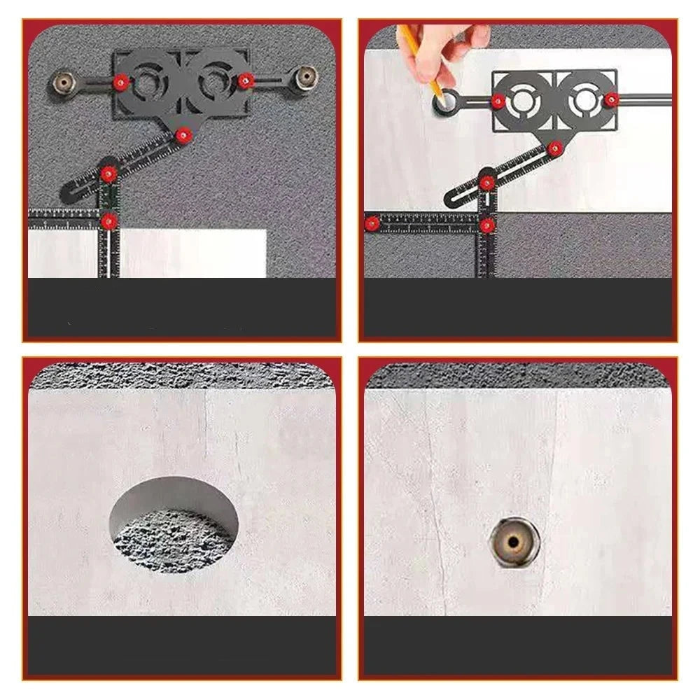 Aluminiumlegering Multihoeke Ruler