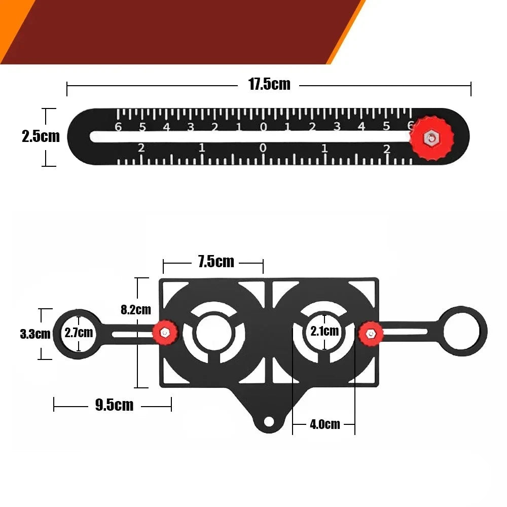 Aluminiumlegering Multihoeke Ruler