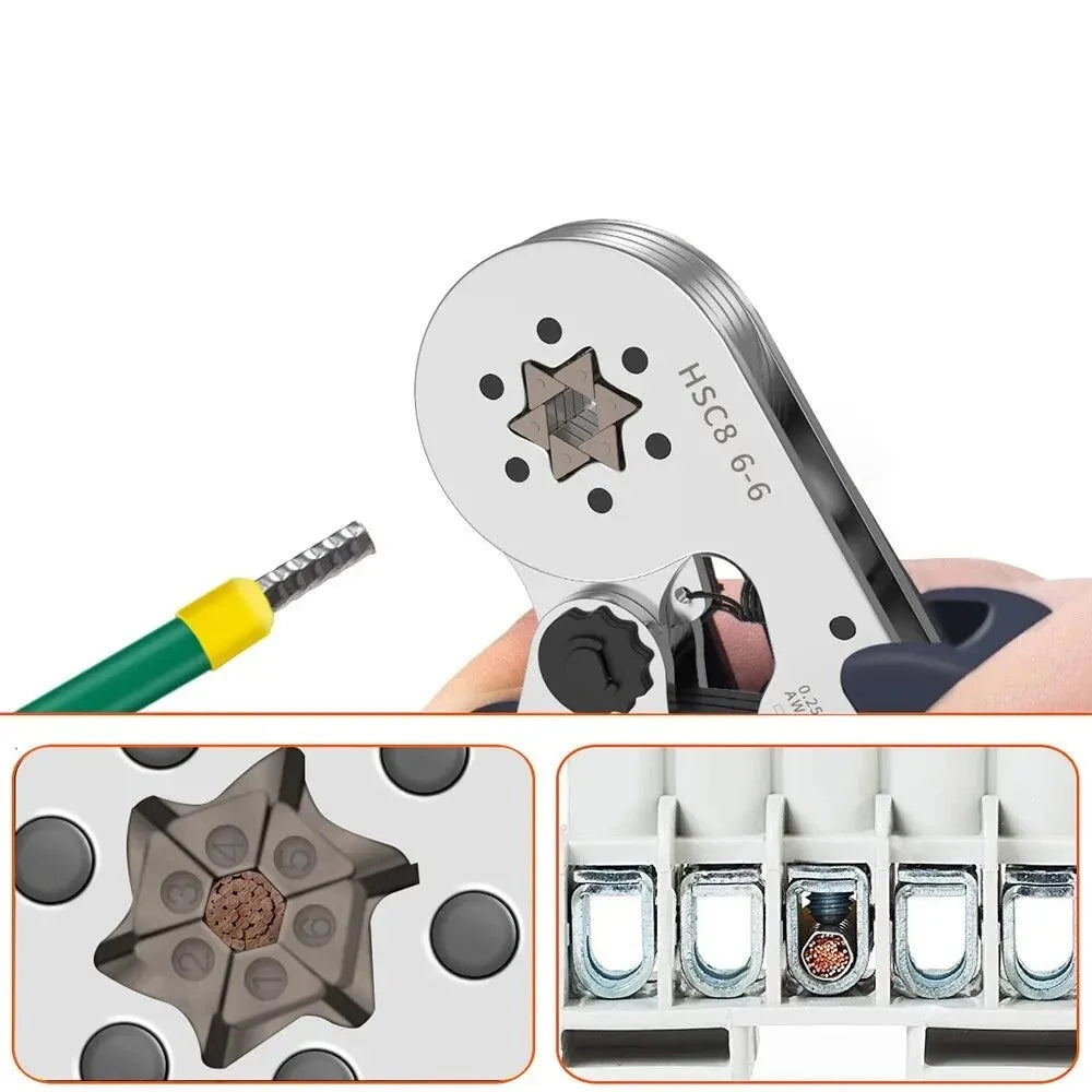 Kabelschoenhulzen Krimpgereedschap