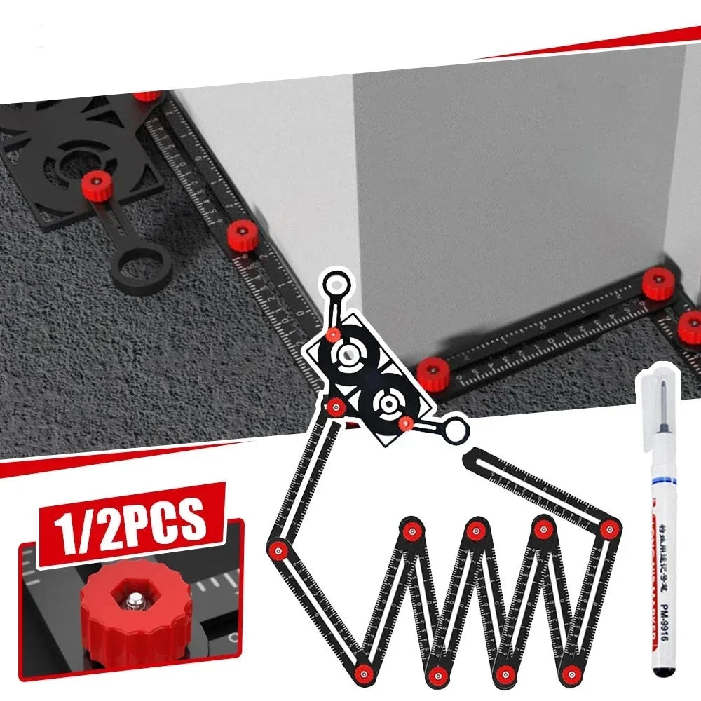 Aluminiumlegering Multihoeke Ruler