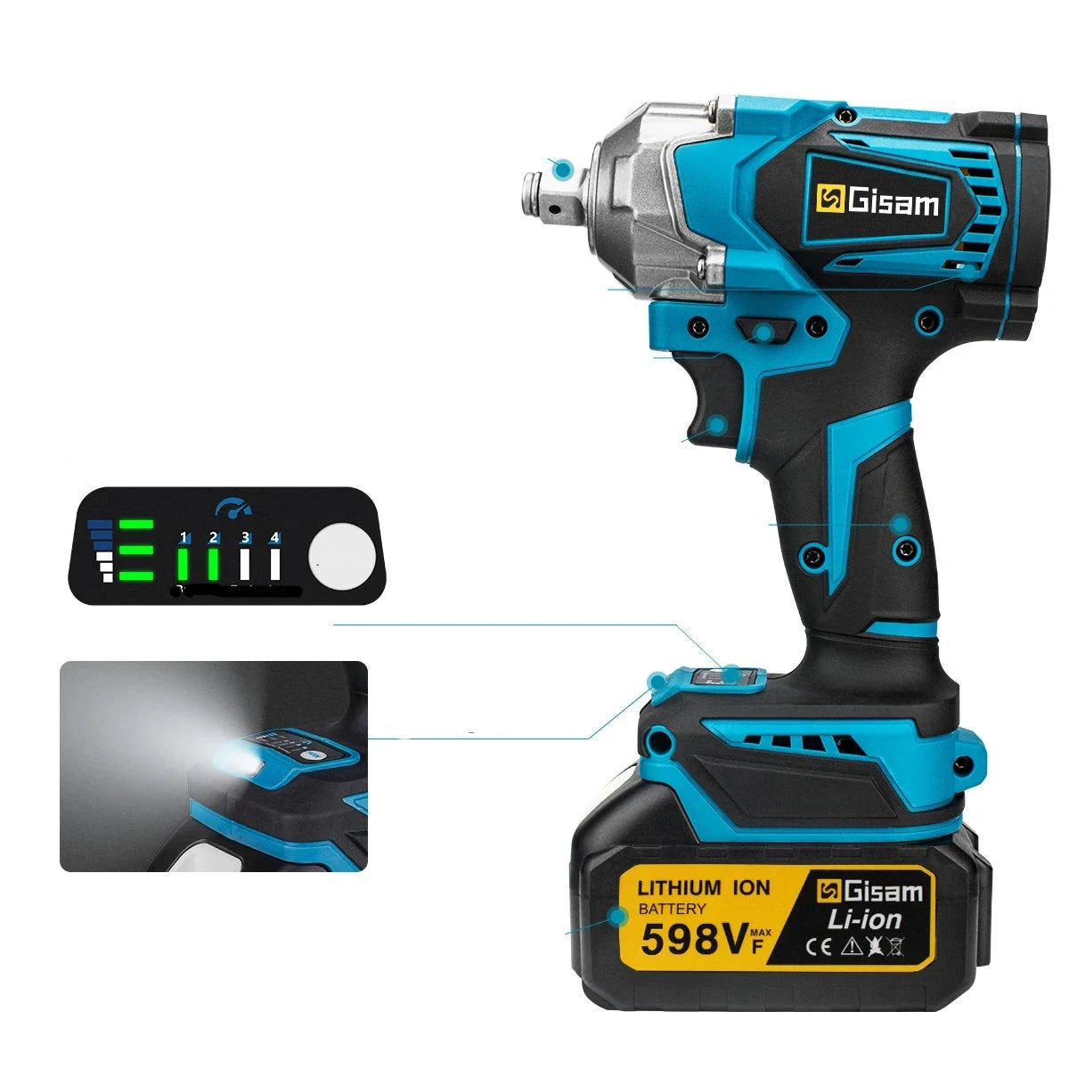 Elektrische Slagmoersleutel